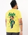 Shop Men's Yellow Money Don't Jiggle Graphic Printed Plus Size T-shirt-Design