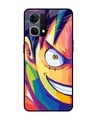 Shop Monkey Wpap Pop Art Premium Glass Case for Oppo F21s Pro (Shock Proof,Scratch Resistant)-Front