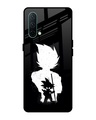 Shop Monochrome Goku Premium Glass Case for OnePlus Nord CE 5G (Shock Proof,Scratch Resistant)-Front