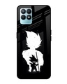 Shop Monochrome Goku Premium Glass Case for Realme Narzo 50(Shock Proof, Scratch Resistant)-Front