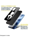 Shop Monochrome Goku Premium Glass Case for Realme Narzo 50(Shock Proof, Scratch Resistant)-Design
