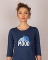Shop Mood Sadness 3/4th Sleeve T-Shirt (DL)-Front