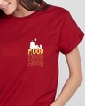 Shop Mood ZZZ Boyfriend T-Shirt (PNTL) Bold Red-Front