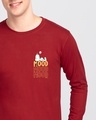 Shop Mood ZZZ Full Sleeve T-Shirt (PNTL) Bold Red-Front