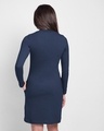 Shop Moody High Neck Pocket Dress Galaxy Blue-Design