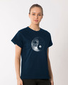Shop Moon And Stars Yin Yang Boyfriend T-Shirt-Design