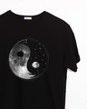 Shop Moon And Stars Yin Yang Half Sleeve T-Shirt-Front