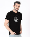 Shop Moon And Stars Yin Yang Half Sleeve T-Shirt-Design