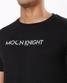 Shop Men's Black Moon Knight Graphic Printed T-shirt