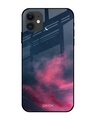 Shop Moon Night Printed Premium Glass Cover For iPhone 12 (Impact Resistant, Matte Finish)-Front