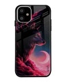 Shop Moon Wolf Printed Premium Glass Cover For iPhone 11 (Impact Resistant, Matte Finish)-Front