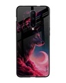 Shop Moon Wolf Printed Premium Glass Cover For OnePlus 7 Pro (Impact Resistant, Matte Finish)-Front