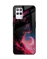 Shop Moon Wolf Printed Premium Glass Cover for Realme 9 5G (Shock Proof, Scratch Resistant)-Front