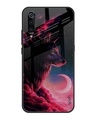 Shop Moon Wolf Printed Premium Glass Cover For Xiaomi Mi A3 (Impact Resistant, Matte Finish)-Front