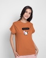 Shop Mooody Boyfriend T-Shirt Vintage Orange-Front