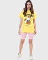 Shop Women's Yellow More Espresso,Less Depresso Graphic Printed Boyfriend T-shirt-Design