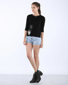 Shop More Space Round Neck 3/4th Sleeve T-Shirt-Full