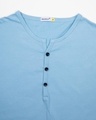 Shop Morning Blue V-Neck Henley T-Shirt