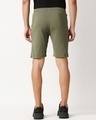 Shop Moss Green Raw Hem Shorts-Full