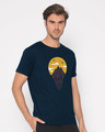 Shop Mountain Lights Half Sleeve T-Shirt-Design
