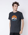 Shop Mountain Wanderlust Half Sleeve T-Shirt-Design