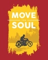Shop Move The Soul Biker Full Sleeve T-Shirt Bold Red