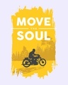 Shop Move The Soul Biker Half Sleeve Longline T-Shirt White