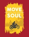 Shop Move The Soul Biker Half Sleeve T-Shirt Bold Red