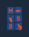 Shop MSD Tribute Half Sleeve T-Shirt Navy Blue-Full