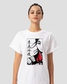 Shop Mulan Face Boyfriend T-Shirt (DL)-Front