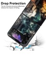 Shop Multicolor Cloudy Premium Glass Case for Samsung Galaxy Z Flip4 5G (Shock Proof, Scratch Resistant)-Design