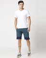 Shop Men's Blue Fashion Collabs Zipper Shorts-Full