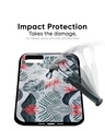 Shop Multicolor Retro Floral Leaf Printed Glass Back Case for Xiaomi Redmi Note 8 Pro-Full