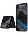 Shop Multicolor Wooden Premium Glass Case for Samsung Galaxy Z Flip4 5G (Shock Proof, Scratch Resistant)-Front