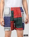 Shop | Multicolour Mandala Boxer Shorts | Scarf Print Boxers-Front