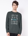 Shop Musafir Doodle Fleece Light Sweatshirt-Front