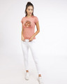 Shop Music Bear Half Sleeve Printed T-Shirt Misty Pink-Full