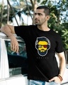 Shop Music Beard Half Sleeve T-Shirt-Front