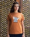 Shop Music Elephant Boyfriend T-Shirt-Front