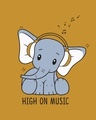 Shop Music Elephant Boyfriend T-Shirt-Full
