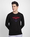 Shop Music Gradient Logo Full Sleeve T-Shirt-Front