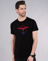Shop Music Gradient Logo Half Sleeve T-Shirt-Front