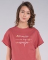Shop Music Is My Escape Boyfriend T-Shirt-Front