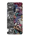 Shop Music Multi Abstract Printed Designer Hard Cover For Poco M2 Reloaded (Impact Resistant)-Front