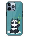 Shop Music Panda Premium Glass Case for Apple Iphone 13 Pro Max (Shock Proof, Scratch Resistant)-Front