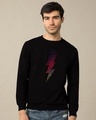 Shop Music Thunder Bolt Fleece Light Sweatshirt-Front