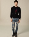 Shop Music Thunder Bolt Fleece Light Sweatshirt-Design