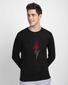 Shop Music Thunder Bolt Full Sleeve T-Shirt-Front