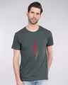 Shop Music Thunder Bolt Half Sleeve T-Shirt-Front