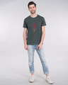 Shop Music Thunder Bolt Half Sleeve T-Shirt-Design